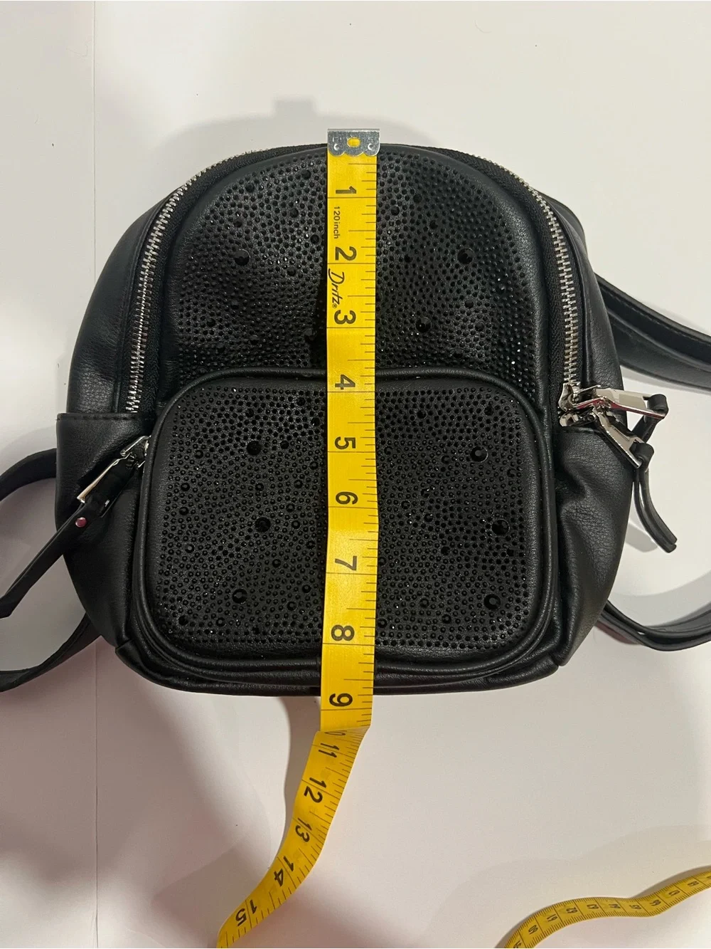 Madden NYC Black Sequin Accent Mini Backpack - Women